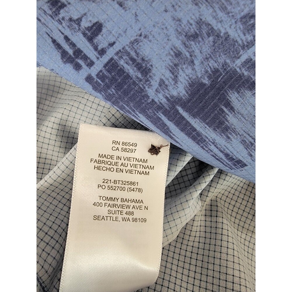 Tommy Bahama IslandZone Bahama Coast Shirt Mens 3XL Blue Tropical Button Up Big - Picture 7 of 7